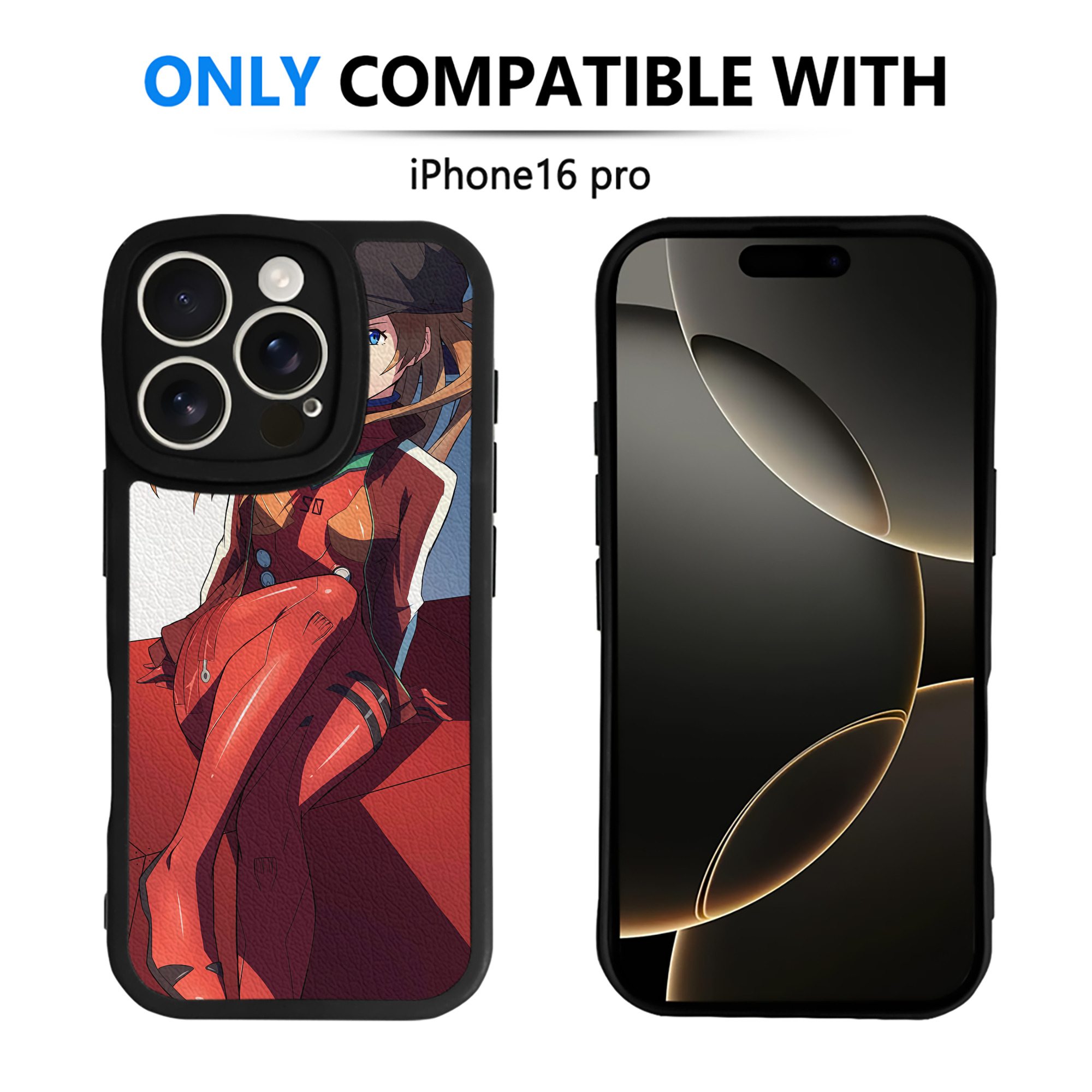 （画像用） EVA 新世紀エヴァンゲリオン 【iPhone 16シリーズ対応】シリコンスマホケース（レザー調） 材質：シリコン